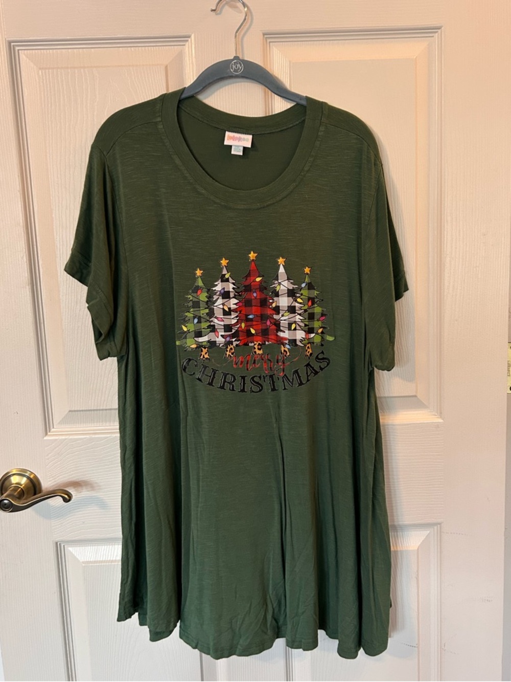 Custom Lularoe ‘Erika’ Christmas Tree Graphic Tee